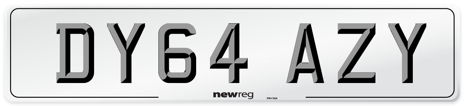 DY64 AZY Number Plate from New Reg